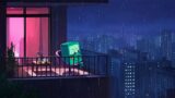 night rain in lofi city – calm your anxiety [ chill beats to work/relax to ]