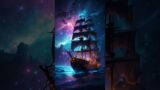 "Neon Seas: AI-Enhanced Pirate Ship Dreamscape" fantasy voyage, leonardo Ai
