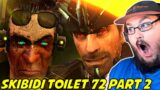 skibidi toilet 72 (part 2) NEW SKIBIDI TOILET BOSS & G MAN VS ASTRO REACTION! #skibiditoilet #shorts