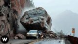 1000 Tragic Moments! Most Shocking Catastrophic Rockfalls Failures Caught On Camera Scares You!