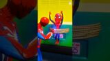 GTA V: Superman to the Rescue! Spidey, Hulk & Iron Man vs. Little Spider Team! #gta5 #shorts