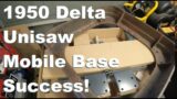 1950 Delta Rockwell Unisaw Mobile Base Success – Shop Fox to the Rescue!