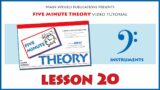 5 Minute Theory Video Tutorial: LESSON 20 (Bass Clef Instruments)