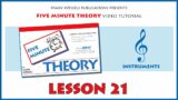 5 Minute Theory Video Tutorial: LESSON 21 (Treble Clef Instruments)