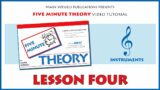 5 Minute Theory Video Tutorial: LESSON FOUR (Treble Clef Instruments)
