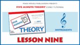 5 Minute Theory Video Tutorial: LESSON NINE (Treble Clef Instruments)