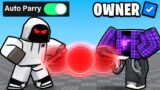 AUTOPARRY Vs OWNER In Roblox Blade Ball..