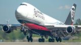 BOEING 747 DEPARTURE with a LONG TAKEOFF RUN (4K)