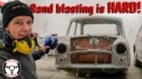 Blasting the Morris Mini shell #2…This is HARD!