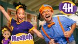 Blippi & Meekah's Thrilling Day at Adventure City | 4 HR OF MEEKAH! | Educational Videos for Kids