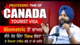 Canada Tourist Visa Processing Time after Biometric | Canada Visitor Visa Update | Touristal India