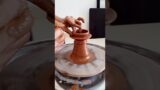 Crafting designer Terracotta unique Diya on Pottery Wheel #pottery #clay #shortsvideo #diya