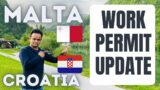 Croatia Work Permit Update | Malta Approval Letter Processing Time | Work Permit Europe