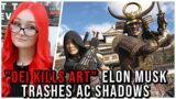 DEI KILLS ART, Assassins Creed Shadows TRASHED By Elon Musk As Trailer Hits Most DISLIKED In Series