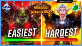 EASIEST to HARDEST Classes to Play in Cataclysm Classic! | CATACLYSM PvP TIER LIST