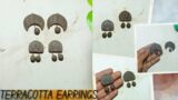 Easy terracotta earrings ideas #terracotta #earrings #viral#viralvideo #trending #handmade#creative