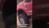 F250 DEATH WOBBLE IS CRAZY MUST WATCH!! #comment #automobile #death #wobble #youtubeshorts #f250