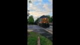 From Engine Roars From Three Engines Lead CSX's Unforgettable Speed South Bound Track Two  #shorts