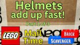Helmets add up fast on Lego Minifigure Mail Time part 1 of 3