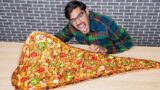 I Ate Biggest Pizza Slice In The World- Pizza Eating Challenge