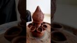 Indian Terracotta Traditional Lamp | Pottery Wheel Tutorial #pottery #claydiya #shorts