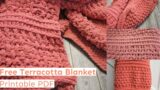 Make This Super Chunky Terracotta Basketweave Crochet Blanket Pattern Bernat Blanket Yarn