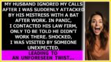 My husband ignored my calls after I was suddenly attacked by his mistress with a bat after work.