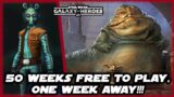 ONE WEEK AWAY From Complete Jabba Requirements Free to Play in SWGOH!!!  Week 50 Update