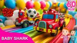 Police Car to the Rescue! | + More Car Songs | Kids Songs for Kids – Baby Shark