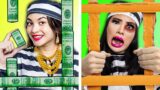RICH GIRL VS BROKE GIRL IN JAIL | FUNNY SITUATIONS & AMAZING PRISON IDEAS BY CRAFTY HACKS PLUS