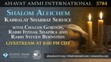 Shalom Aleichem Kabbalat Shabbat for Shabbat Kedoshim