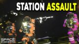 Space Station ASSAULT In Space Engineers LIVE