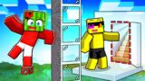 Sunny vs Melon ILLEGAL House Battle In Minecraft!
