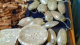 Terracotta  glass, sea cell jewellery driftwood