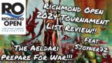 The Aeldari Go To War At the Richmond Open 2024!!-"Reviewing Sjoyner72's Competitive Tourney List!!"
