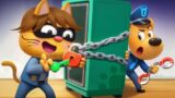 The Key-Stealing Cat | Safety Tips | Cartoons for Kids | Sheriff Labrador New Episodes