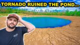 Tornado RUINED My NEW Backyard POND!!! (It's Worse than I Thought…)