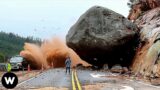Tragic Moments! Catastrophic Rockfalls Failures Filmed Seconds Before Disaster Should Never Watch