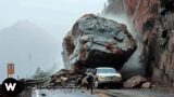 Tragic! Shocking Catastrophic Failures Rockfalls & Landslides Filmed Seconds Before Disaster !