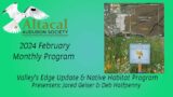 Valley's Edge Update & Neighborhood Habitat Program – February 2024