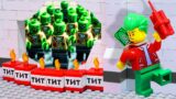 What if lure zombies into TNT explosive trap – Lego Zombie Outbreak