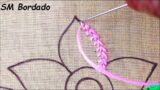 new fantasia flower embroidery tutorial for beginners | very easy and simple flower embroidery