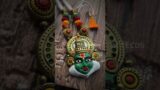 Terracotta Jewelry Pendant -Jhumkha # CractEcos #KuteKammals #TerracottaTutorials #ExtrasAviyal