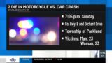 2 dead in motorcycle vs car crash in Douglas County