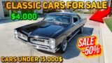20 Impressive Classic Cars Under $15,000 Available on Craigslist Marketplace! Cheap Classic Cars!