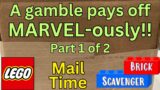 A Gamble pays of MARVEL ously on Lego Minifigure Mail Time! Part 1 of 2