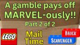 A Gamble pays off MARVEL ously on Lego Minifigure Mail Time Part 2 of 2