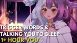 ASMR Trigger words and talking you to sleep! (Binaural) (3DIO)