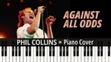 Against All Odds (1984) Phil Collins TUTORIAL piano cover + sheet music