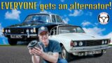 BOTH my Rover P6s get alternators…